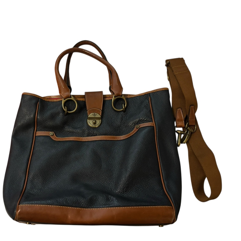 Prix De Dressage | navy tote bag purse comes with duster and strap